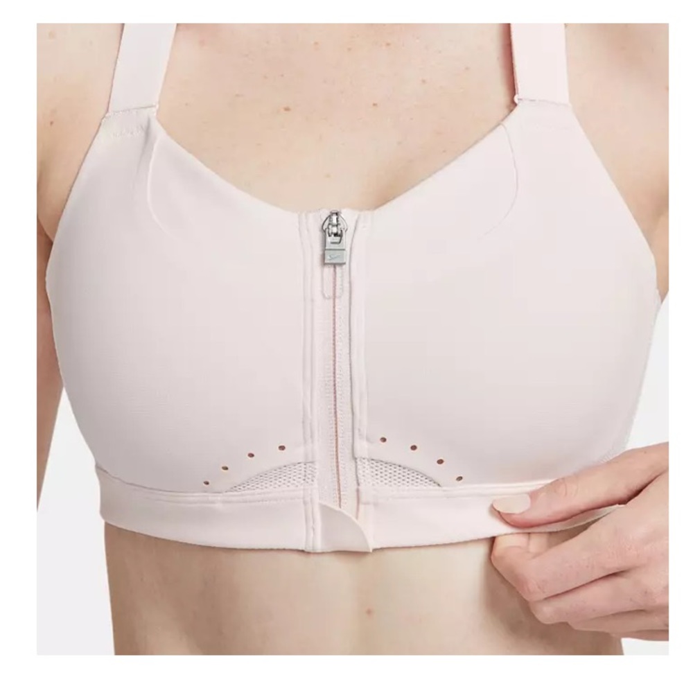 NWT Nike Women Dri-FIT Alpha High-Support Padded Zip-Front Sports Bra